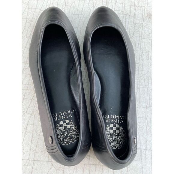 Vince Camuto Minndy Casual Flat womens Ballet Flat black leather - Picture 7 of 11